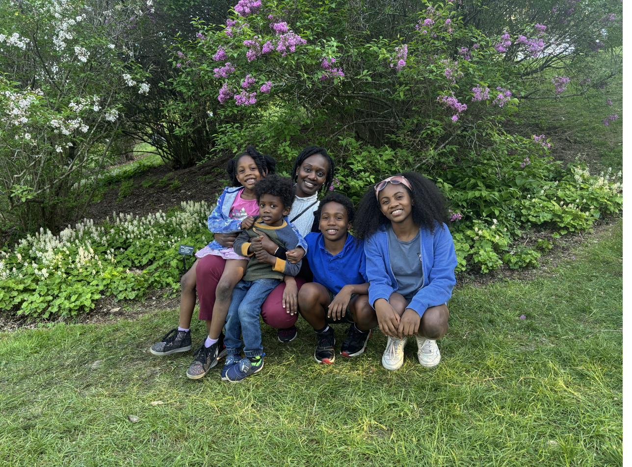 Stania with her family